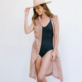 Caroline Flower Bay Cover-Up