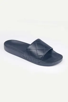 Pattern Slides - Navy Blue